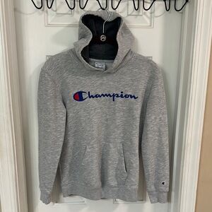 Champion Heather Gray Pullover Hoodie